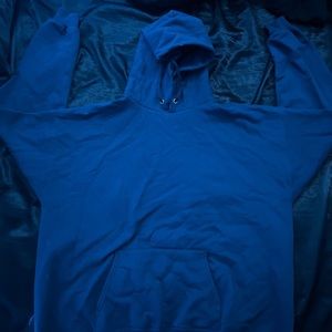 vintage plain navy hoodie